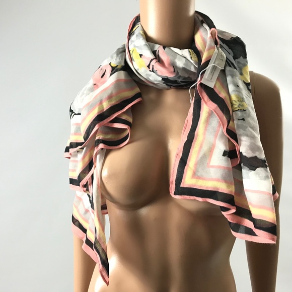 LOFT Accessories - Loft Women's Squared Neck Scarf Floral